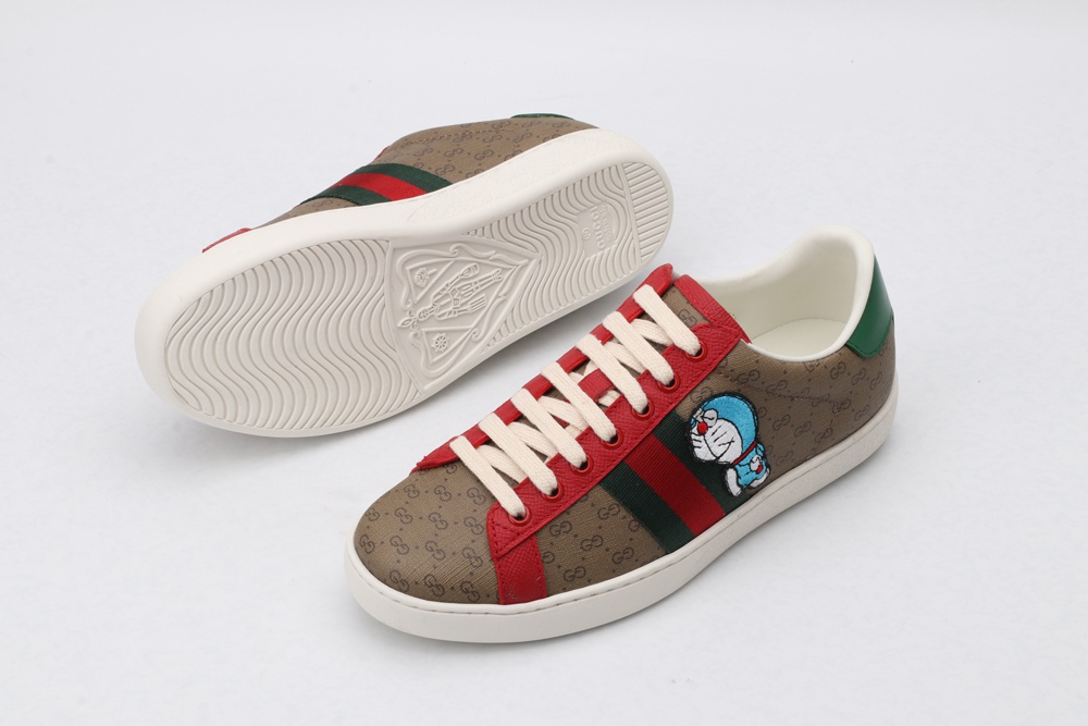 G*UCCI x Doraemon Ace sneakers  Brown